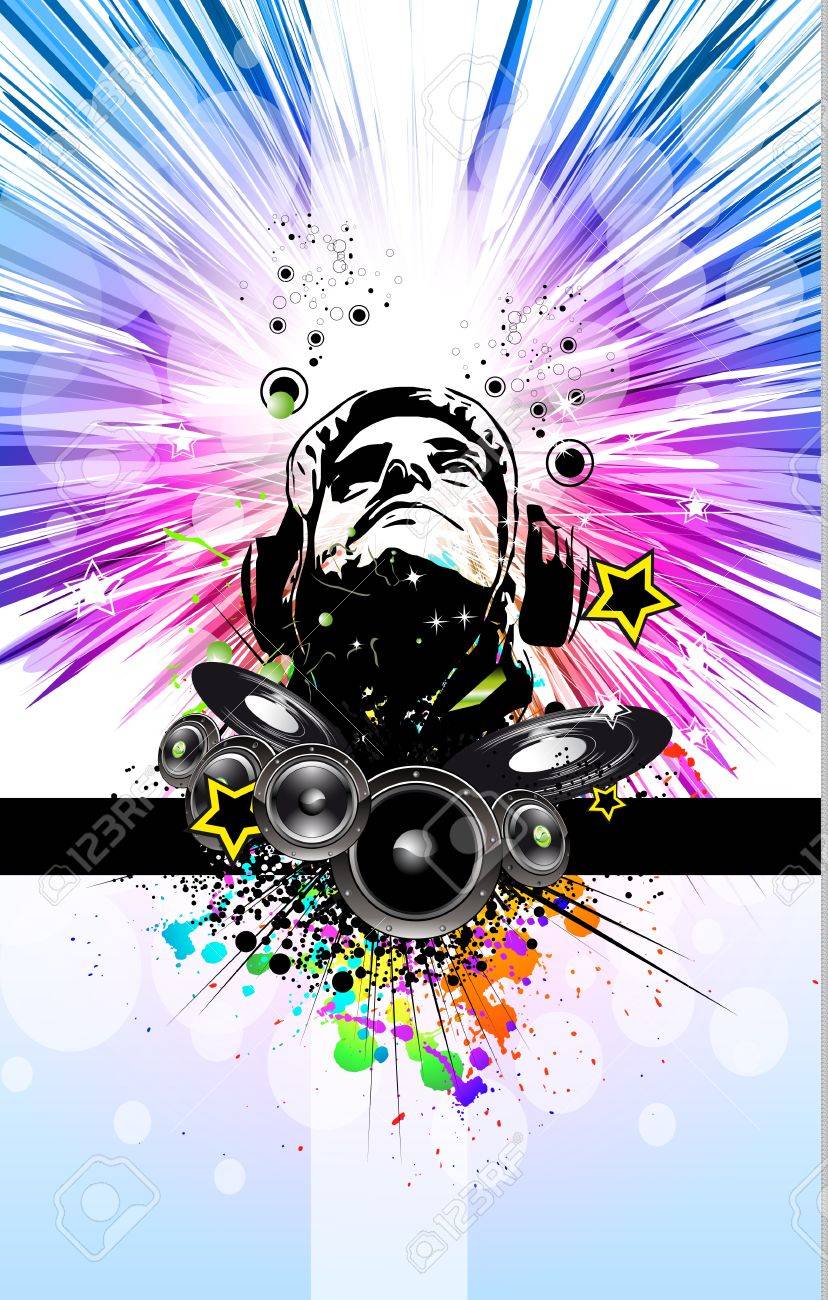 king of the disco dj background for music event flyer royalty free fondos para flyers dj