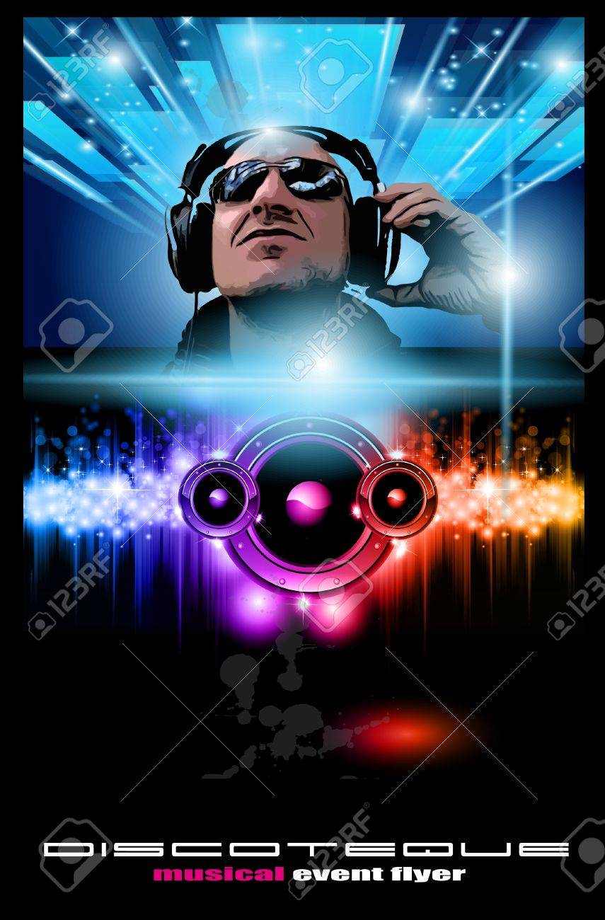 disc jockey flyers