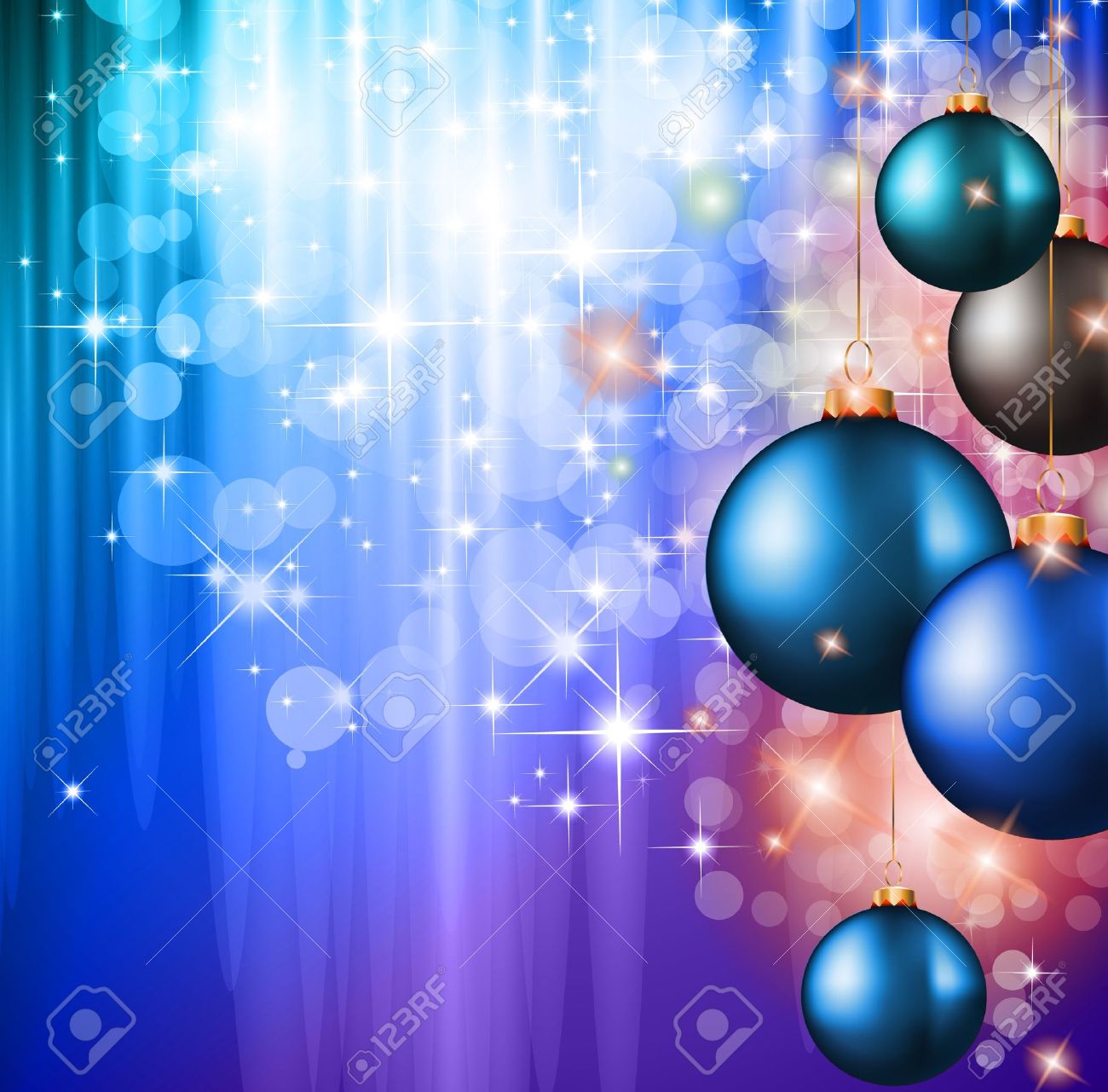 Buon Natale Immagini Glitter.Vettoriale Buon Natale Suggestivo Sfondo Elegante Per Il Biglietto Di Auguri Con Le Luci Di Glitter E Palline Mozzafiato Image 10784925