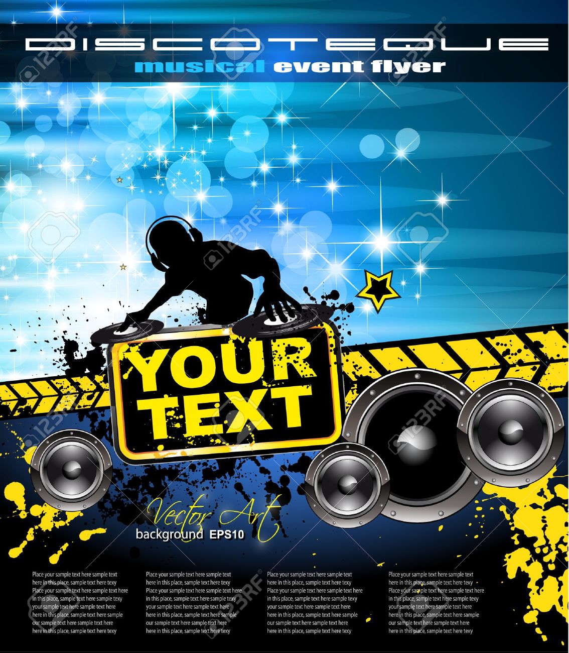 disc jockey flyers