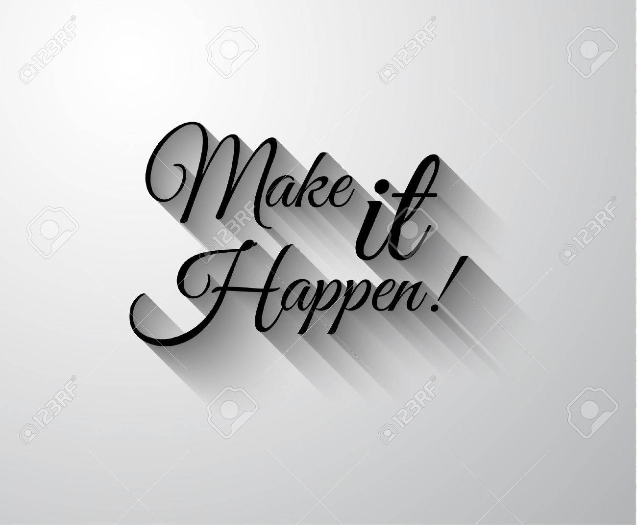 Make It Happen >> Inspirational And Motivational Typo Make It Happen For You Make It Happen >> Inspirational And Motivational Typo Make It Happen For You