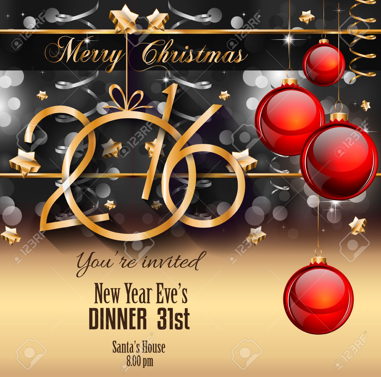2016 happy new year background for your christmas flyers dinner christmas flyers