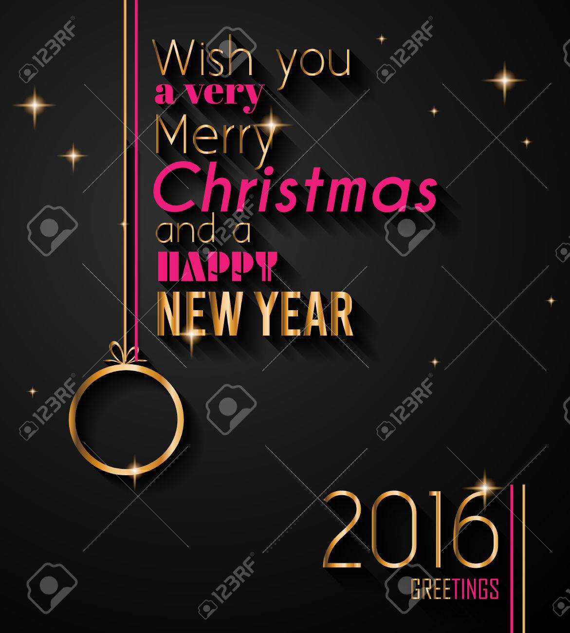 2016 christmas and happy new year party flyer complete layout