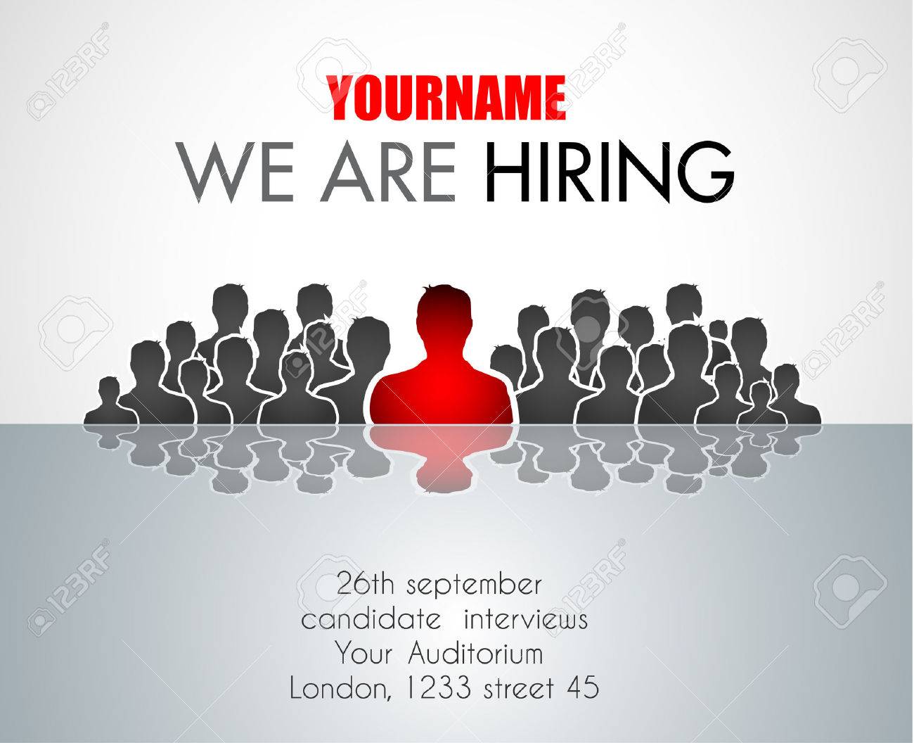 job flyer design
