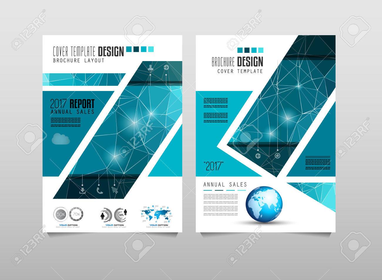 brochure template flyer design or depliant cover for business