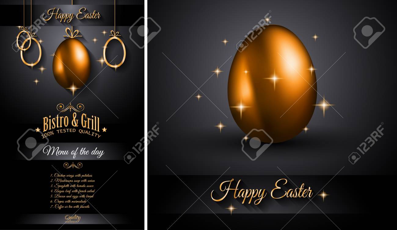 easter menu template