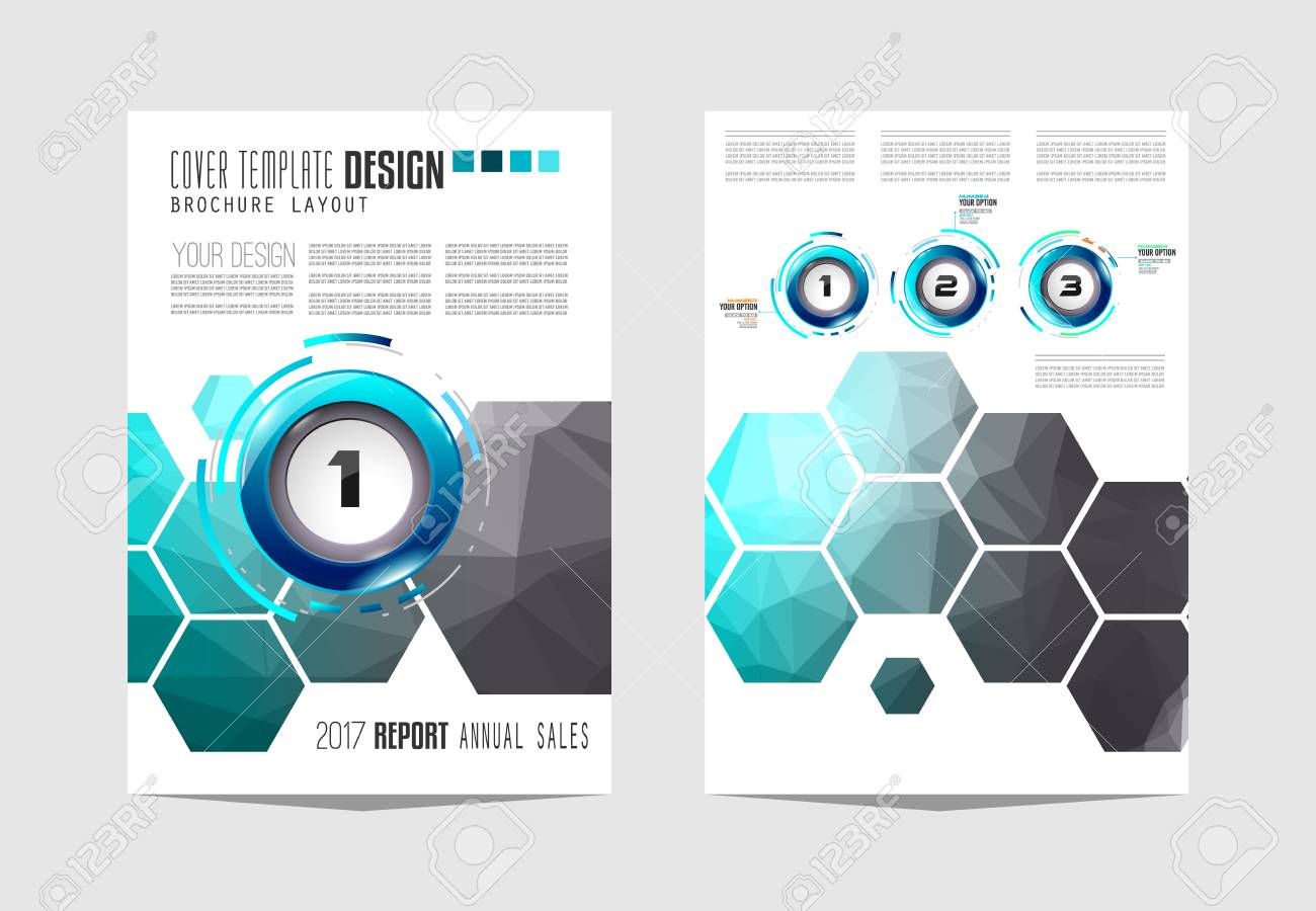 brochure template flyer design or depliant cover for business