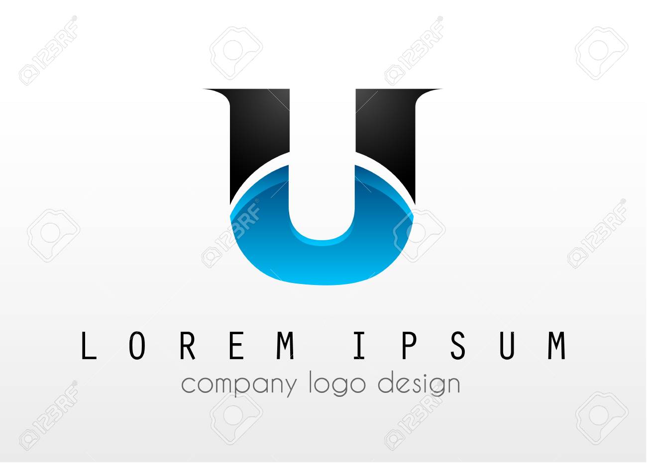 creative logo letter u design for brand identity company profile