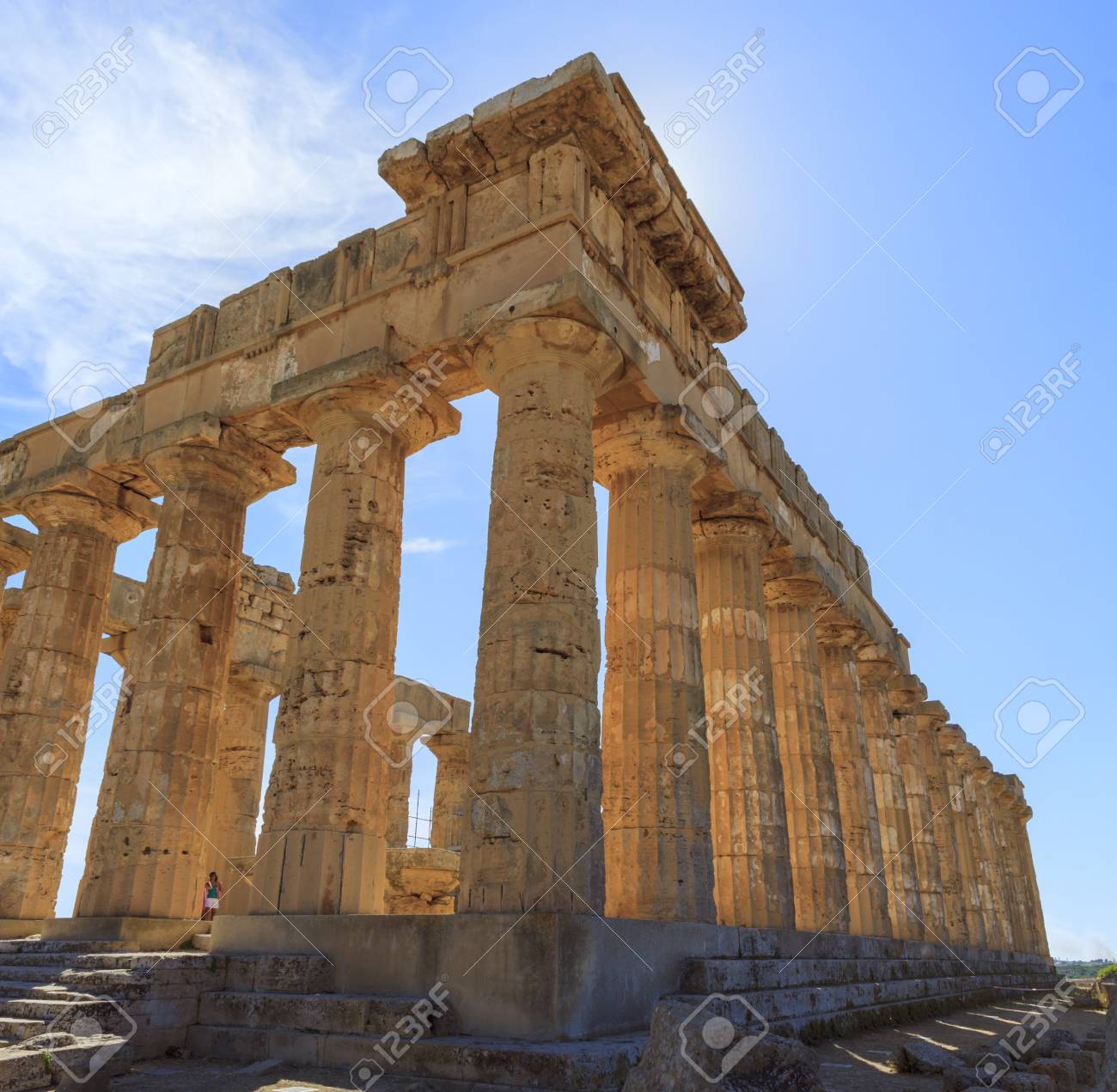 セリヌンテ シチリア島 イタリアのセリヌンテのギリシャ神殿 E の写真素材 画像素材 Image