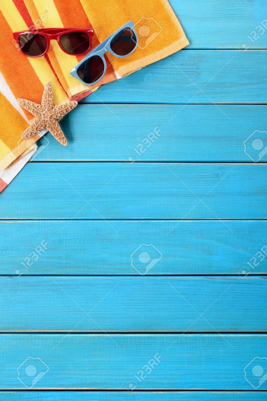 Tropical Summer Beach Background Vertical, Copy Space Stock Photo, Picture  And Royalty Free Image. Image 40968660.