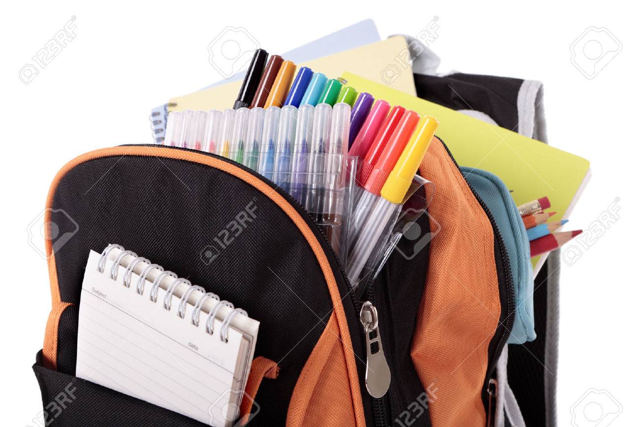 books in a bag