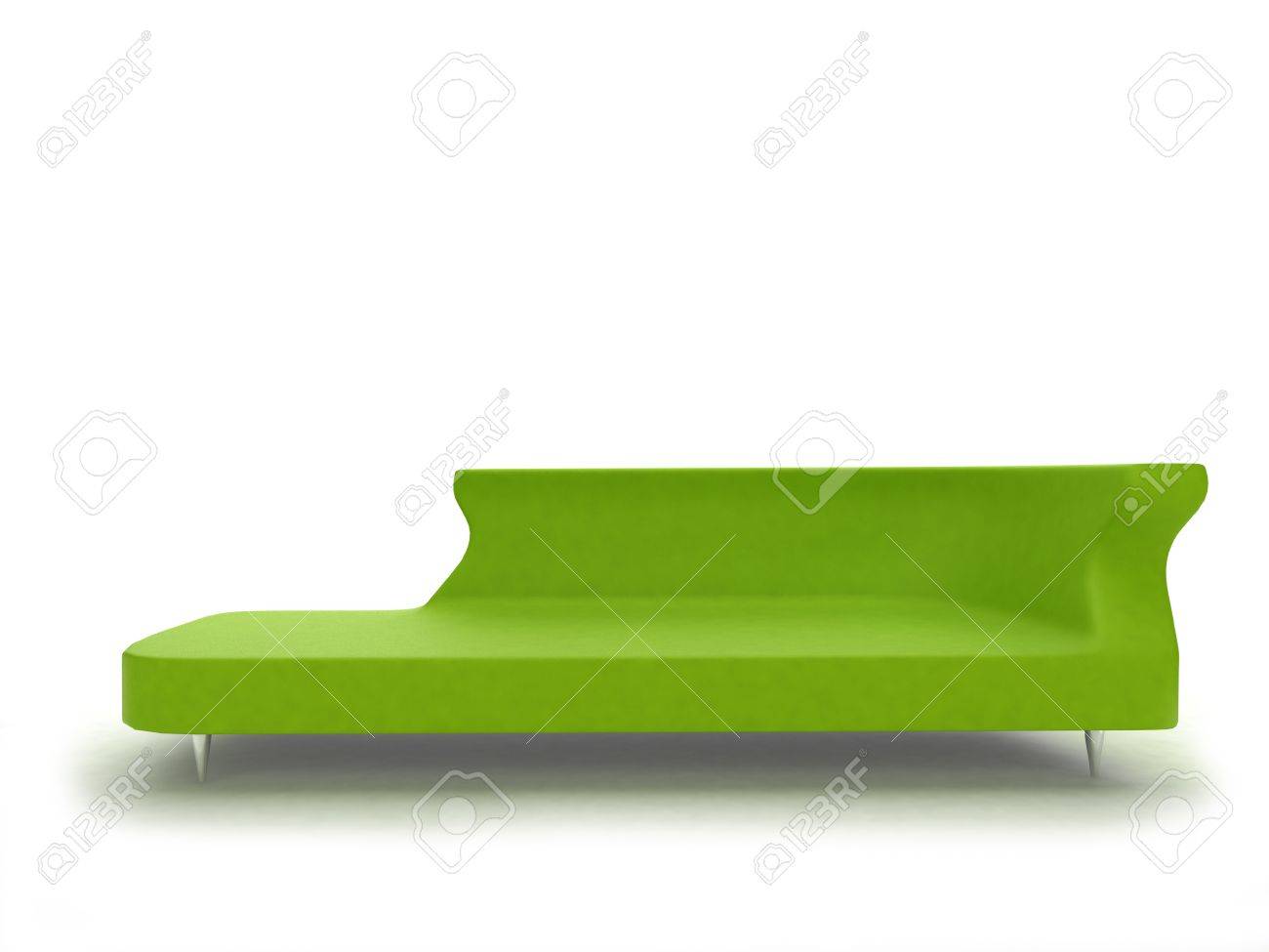 3d render of modern green sofa isolated on white stock photo 3d render of modern green sofa isolated on white stock photo