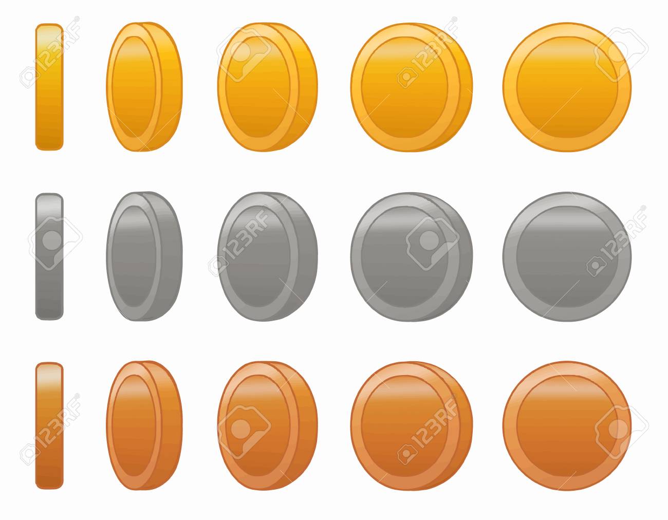 ゲーム コイン アニメーションの図を設定します。愛で作られました。のイラスト素材・ベクター Image 53896645