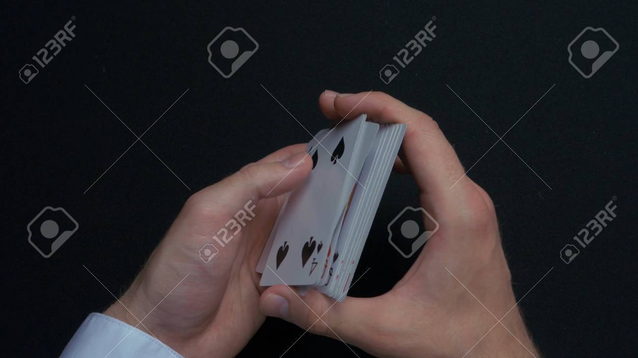 火かき棒ゲーム カードをシャッフルします 手リング カードをマンし