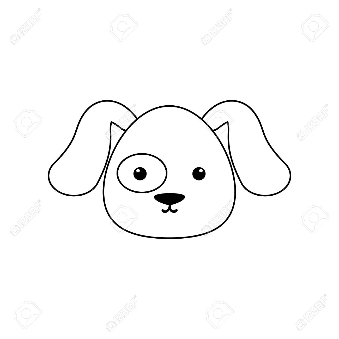 dog drawing face royalty free cliparts vectors and stock