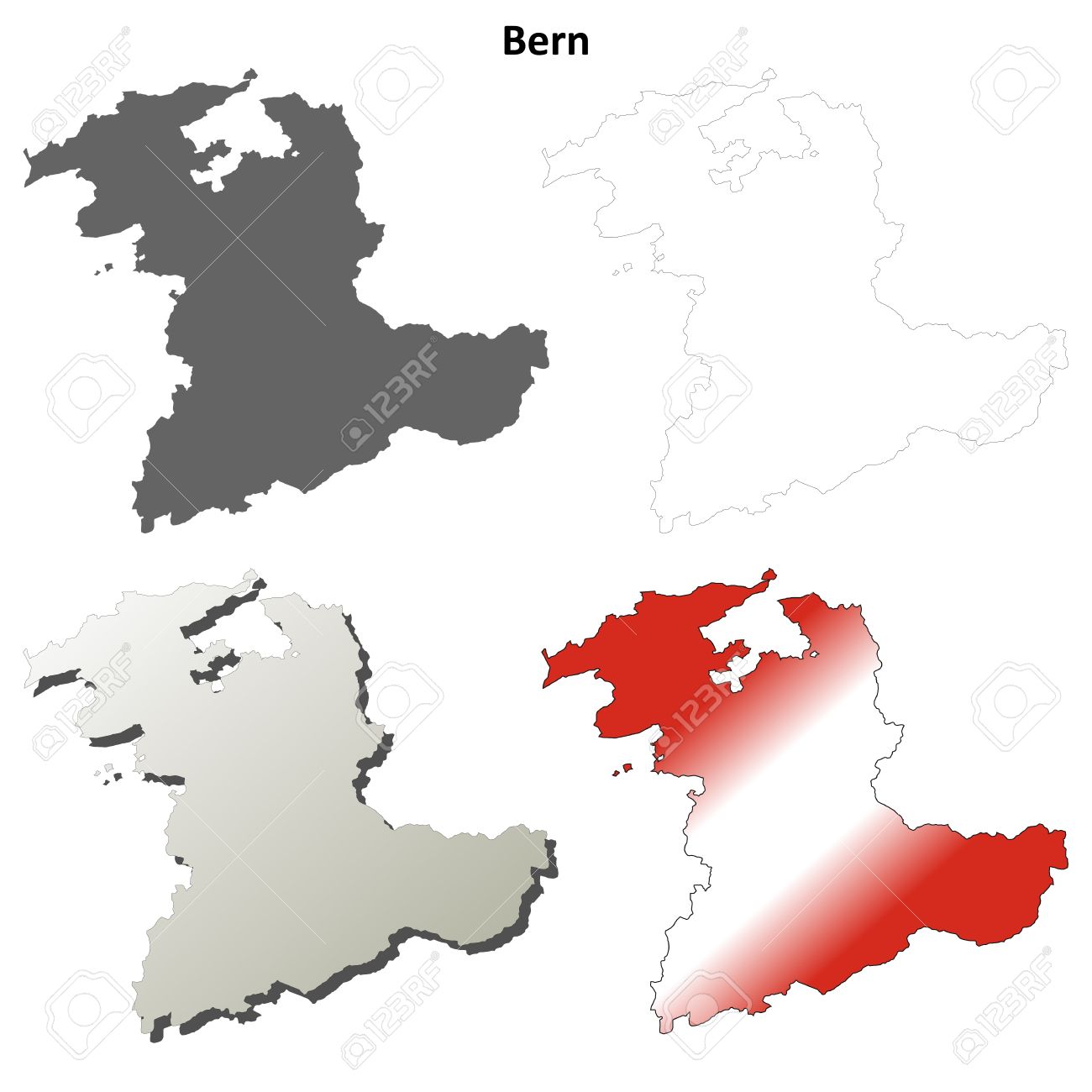 canton de berne plan