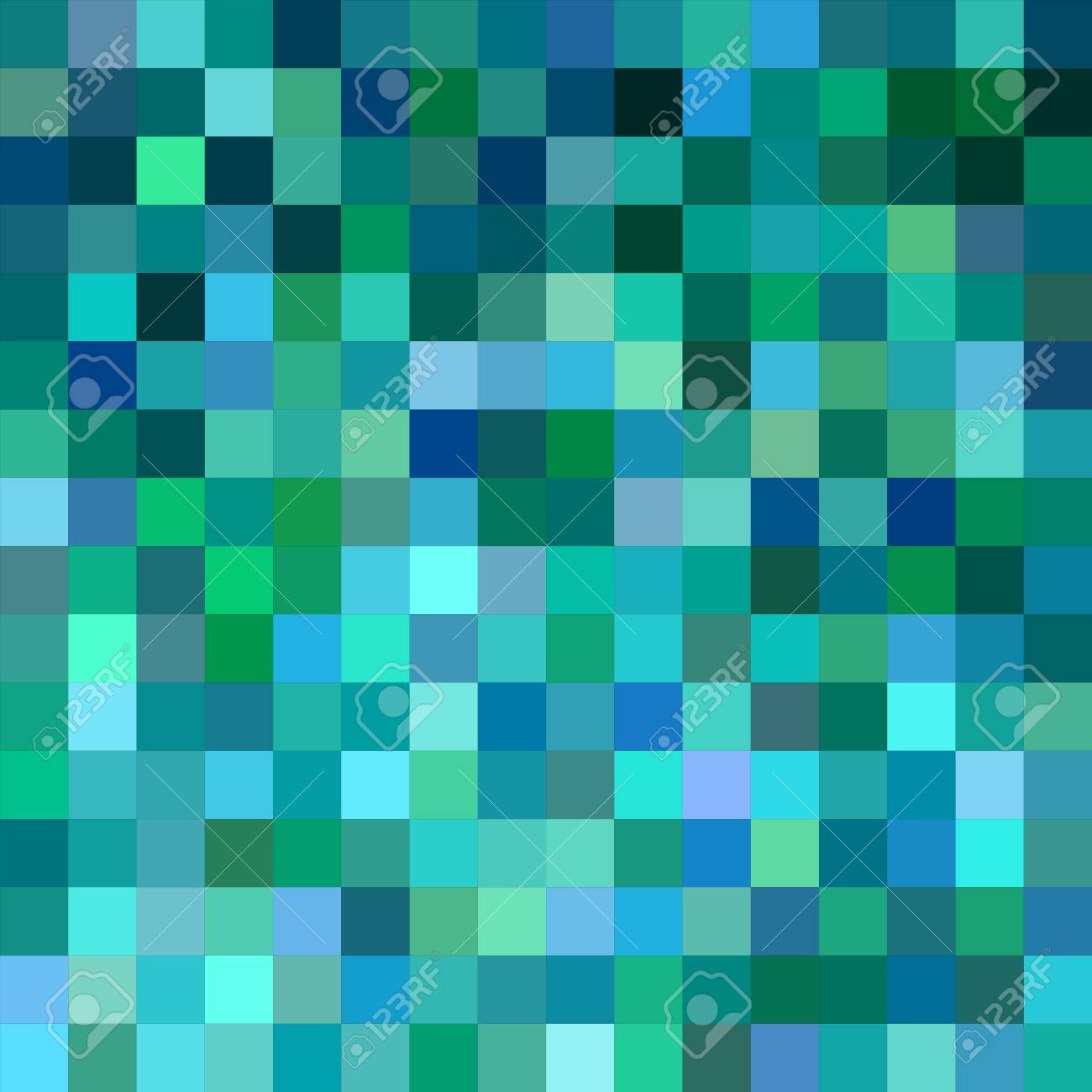 de color verde azulado mosaico cuadrado del diseño del vector color verde azulado