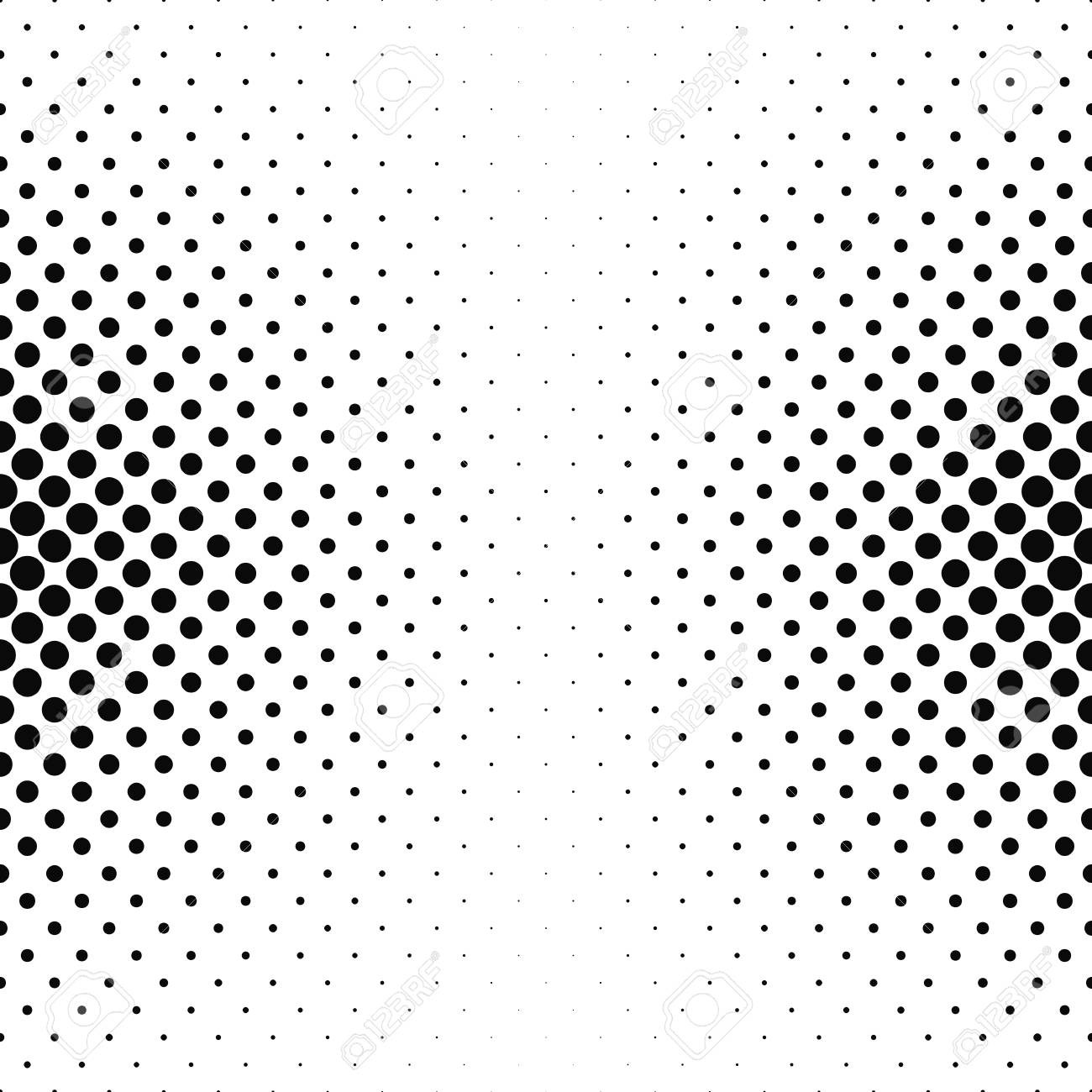 抽象的な白黒サークル パターン背景デザイン ベクトル イラストの