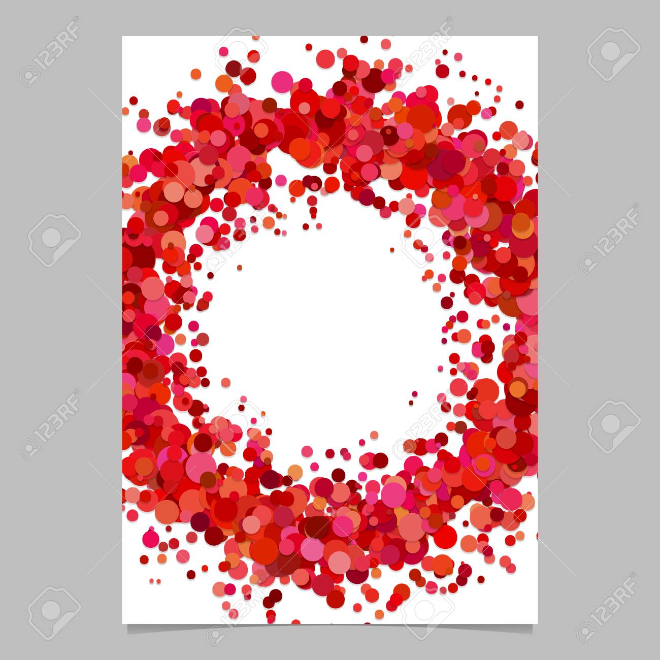 blank abstract confetti ring flyer background template from blank flyer background templates