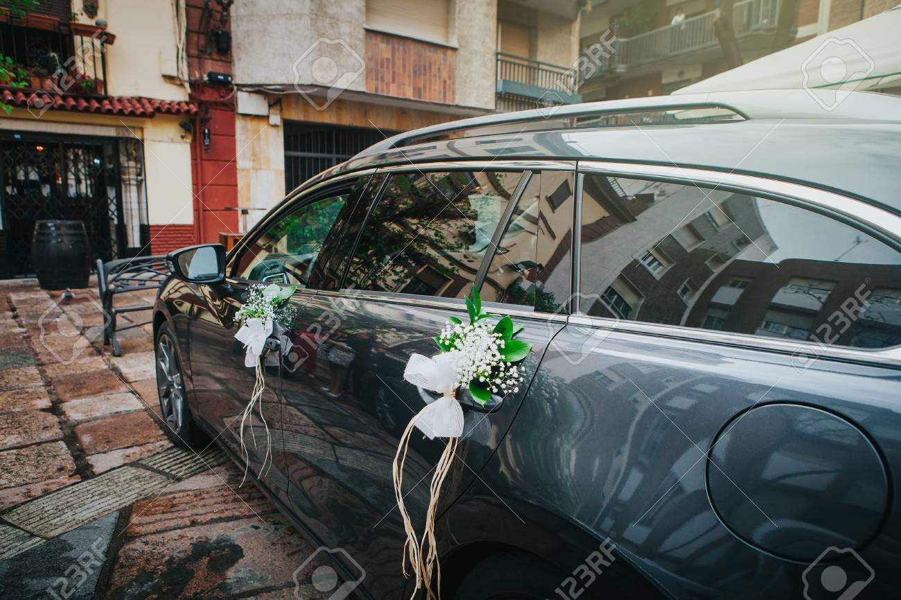 結婚式の車の飾り装飾 の写真素材 画像素材 Image
