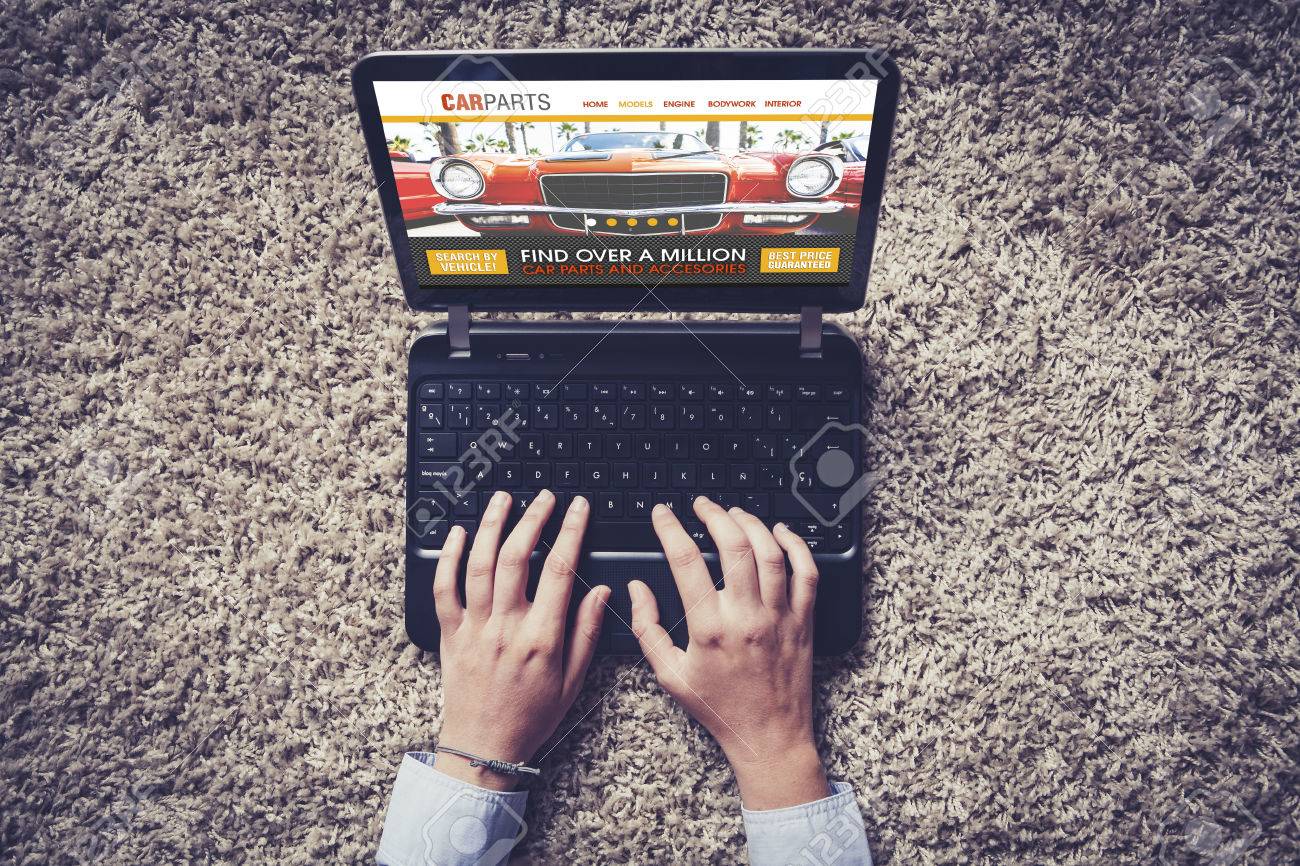 Car Parts Search Auto Repair Shop Website In A Laptop Computer Stock Photo Picture And Royalty Free Image Image 60792919