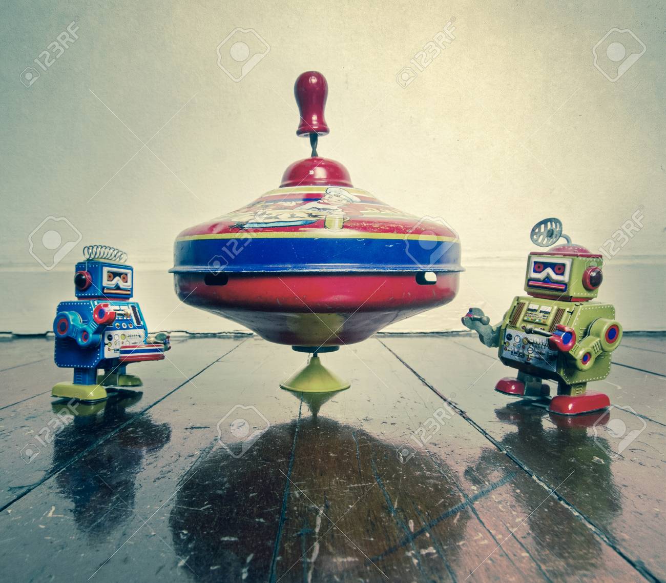 vintage spinning top