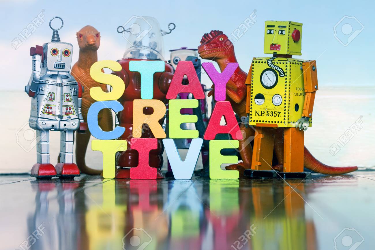 dinosaurs and robots