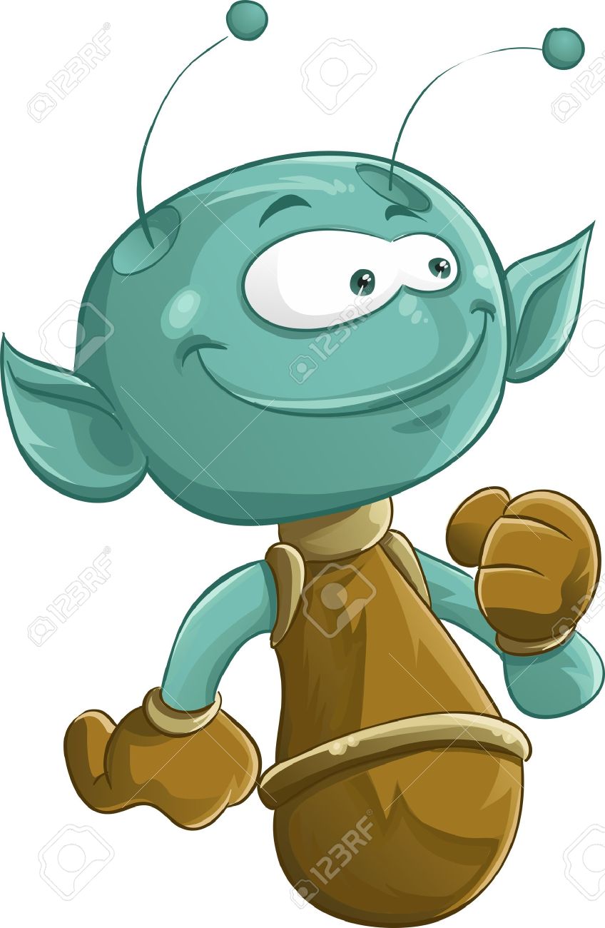 Junge Grune Marsmenschen Ohne Beine Fliegen Und Lachelnd Lizenzfrei Nutzbare Vektorgrafiken Clip Arts Illustrationen Image 10554765