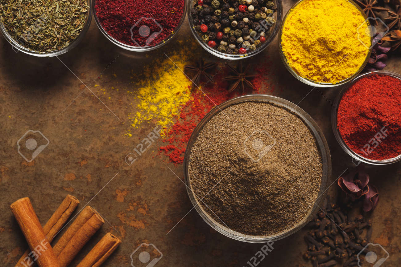 Ground Black Pepper Place For Text Different Types Of Spices Stock Photo Picture And Royalty Free Image Image 153912804