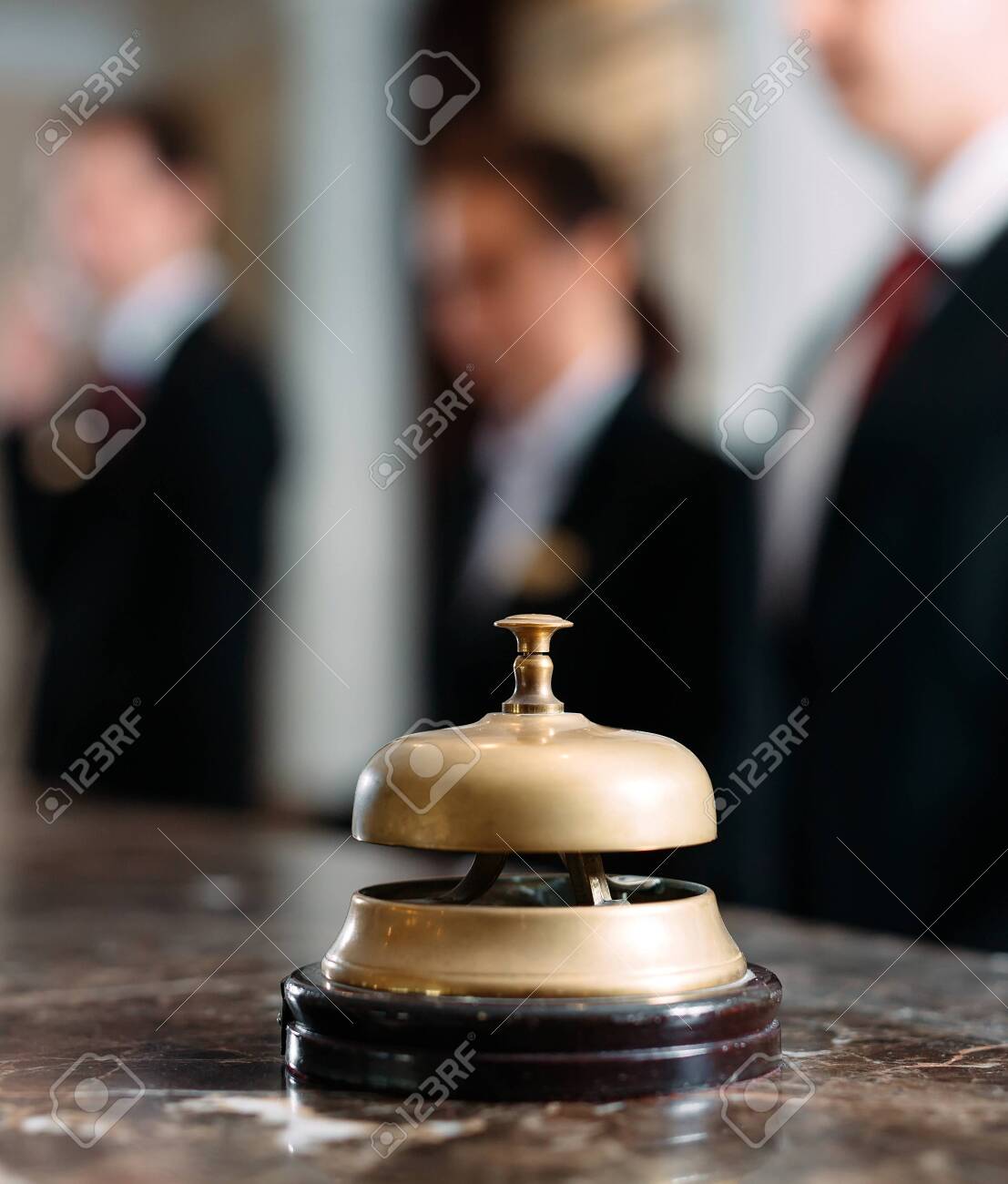 Hotel service bell Concept hotel, travel, room,Modern luxury hotel reception counter desk on background. - 154212485 Hotel service bell Concept hotel, travel, room,Modern luxury hotel reception counter desk on background. - 154212485