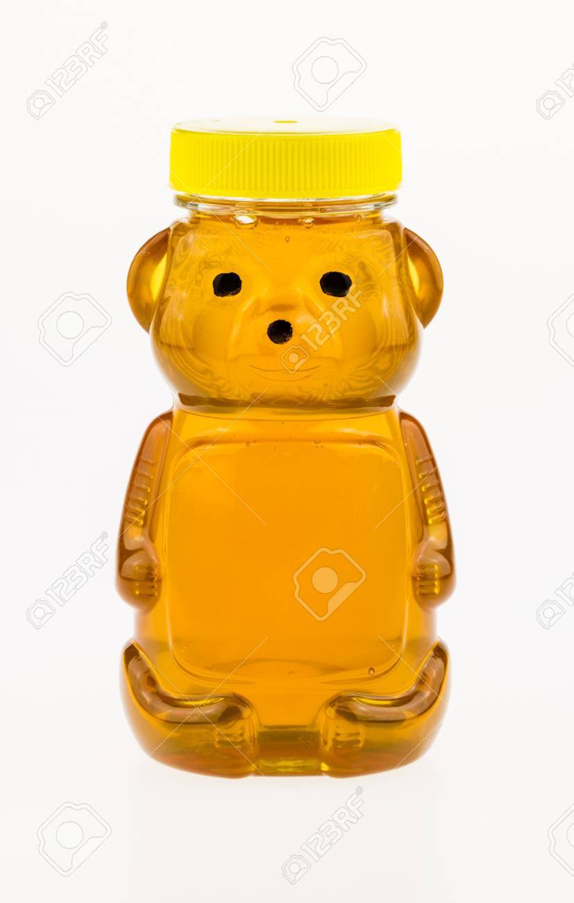 Download Sweet Golden Honey In A Plastic Bear Shaped Container Stock Photo Picture And Royalty Free Image Image 19895460 Yellowimages Mockups