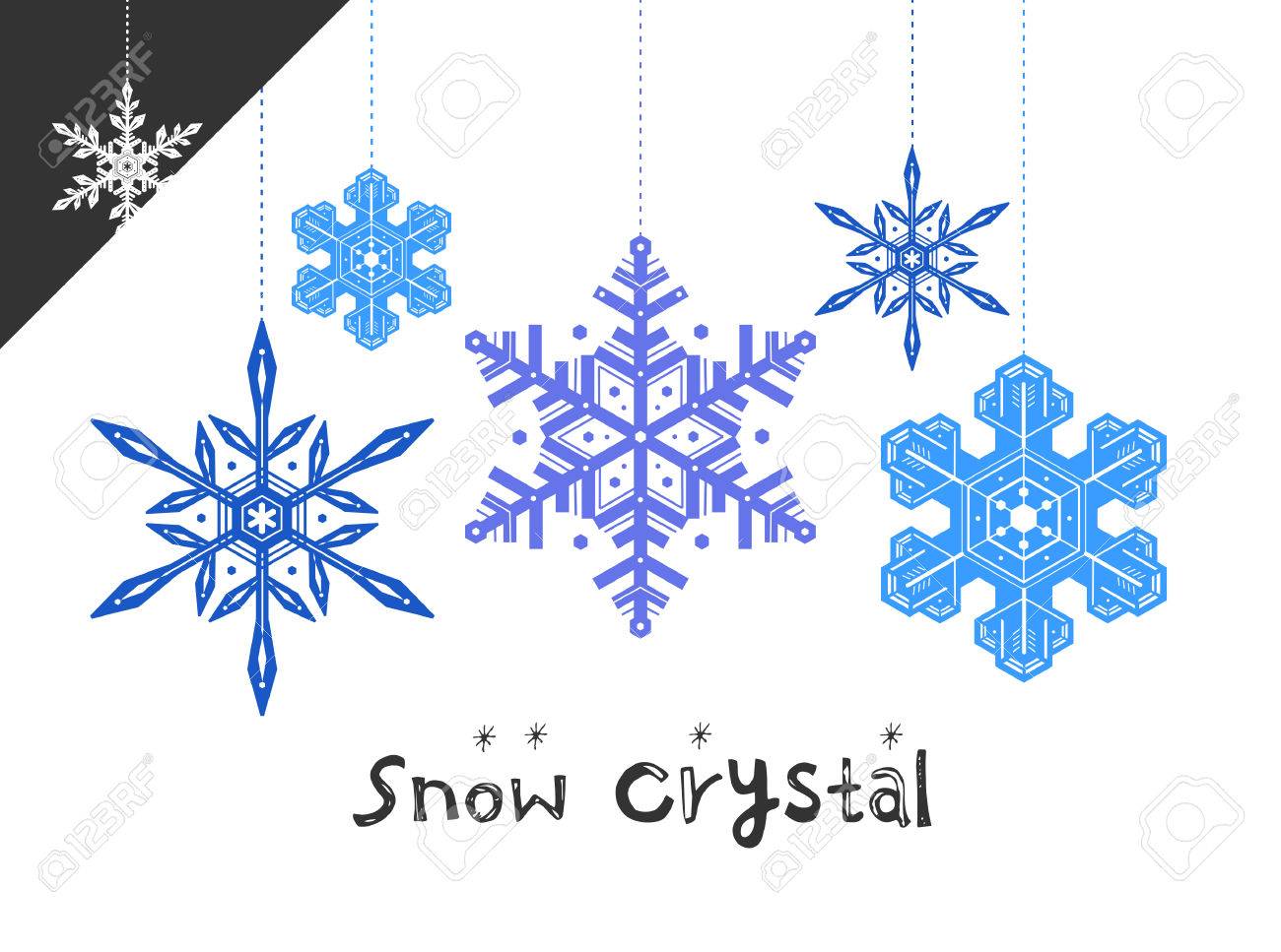 雪の結晶のイラストのイラスト素材 ベクタ Image