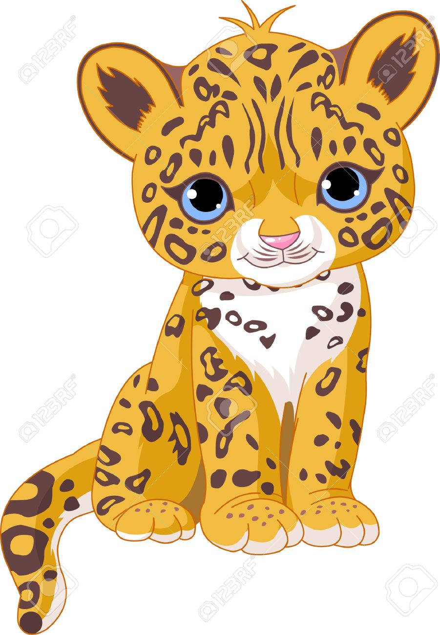 illustration of cute jaguar
