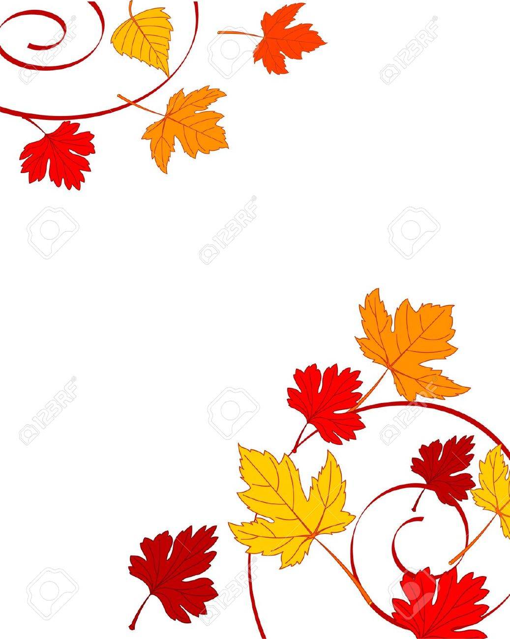 メープルで秋飾りを葉します のイラスト素材 ベクタ Image