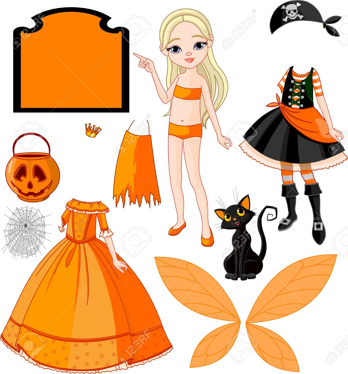 dibujos de muñecas con vestidos