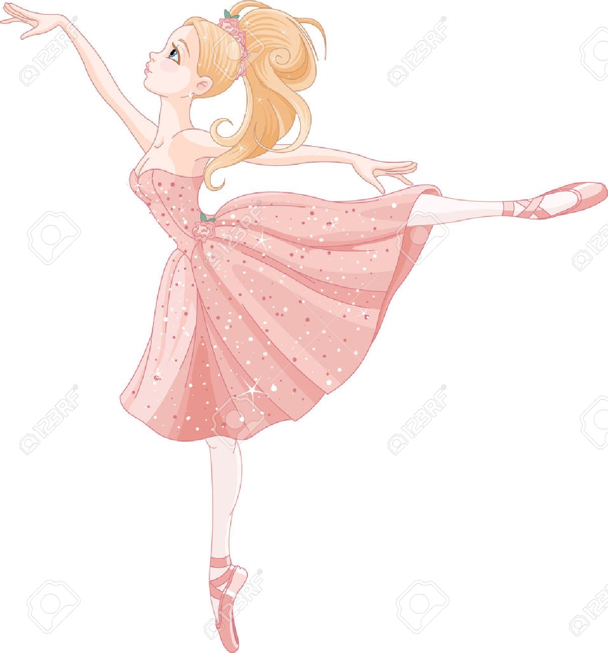 かわいいダンス バレリーナのイラスト のイラスト素材 ベクタ Image
