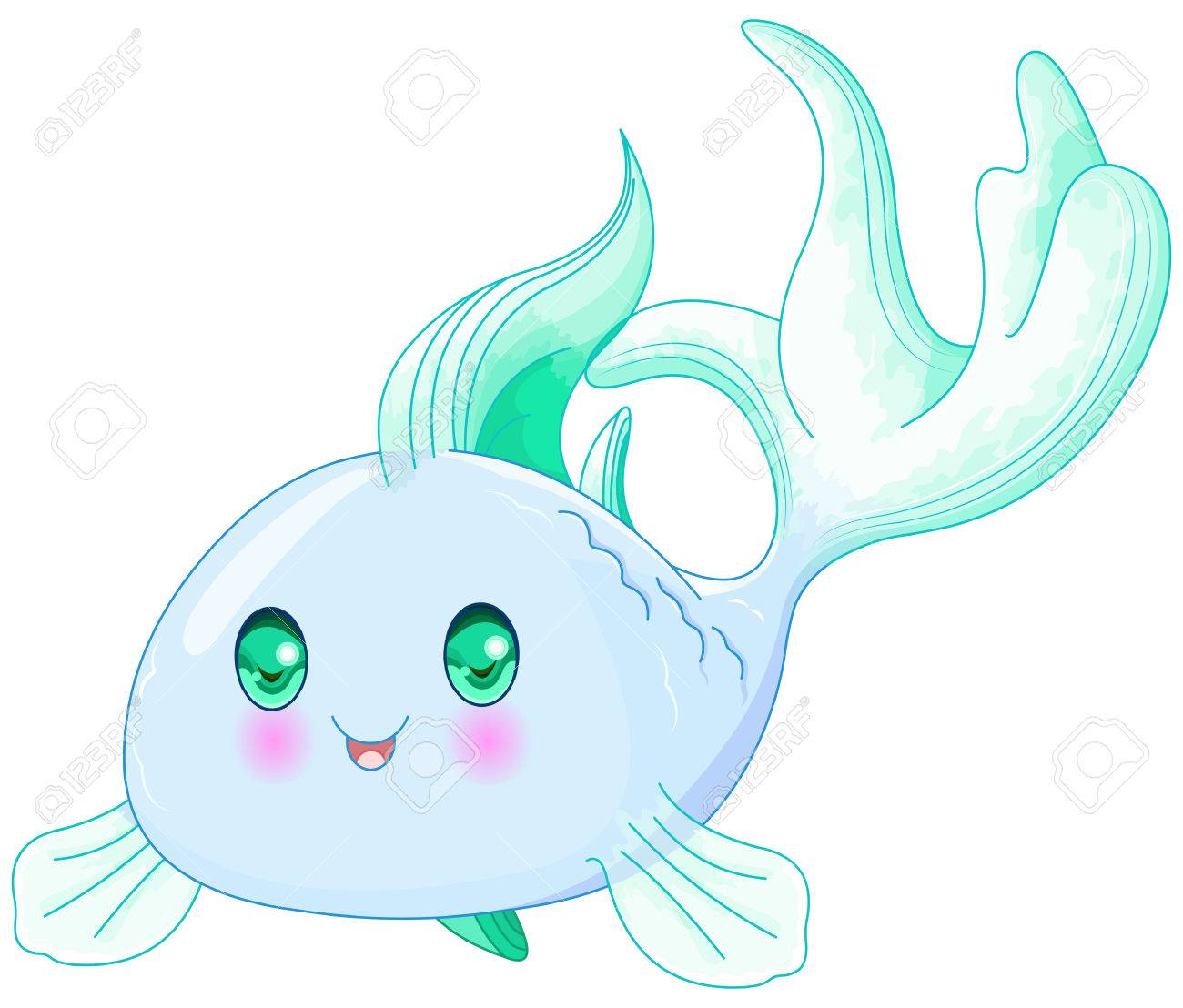 かわいい魚のイラスト のイラスト素材 ベクタ Image