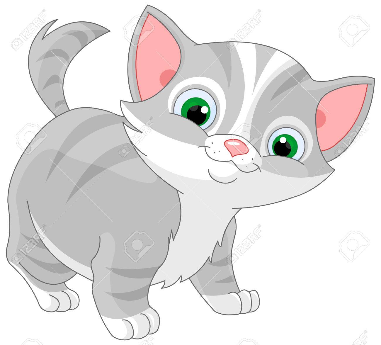 縞模様の子猫のイラスト のイラスト素材 ベクタ Image 縞模様の子猫のイラスト のイラスト素材 ベクタ Image