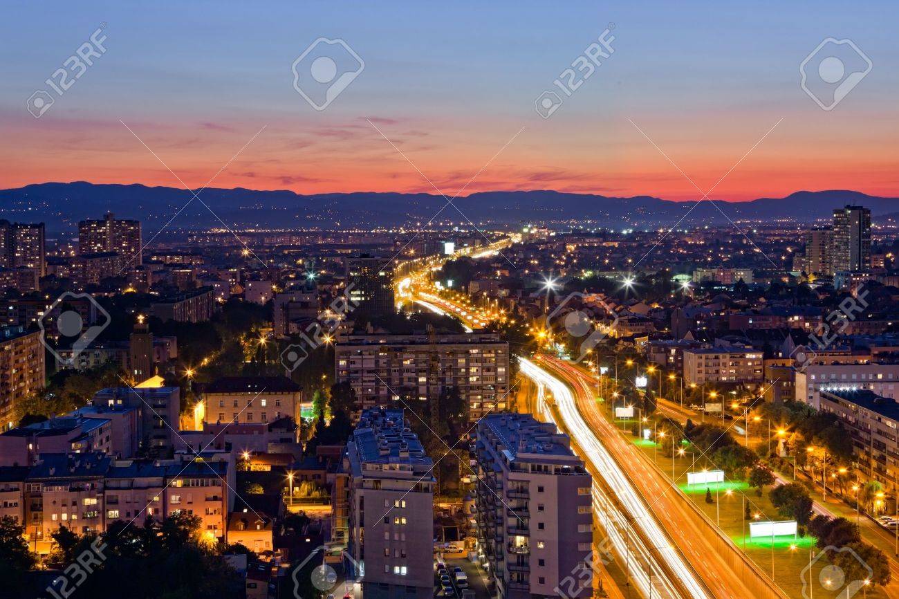Panorama of the Zagreb capitol of Croatia. Long exposure. - 7899635 Panorama of the Zagreb capitol of Croatia. Long exposure. - 7899635