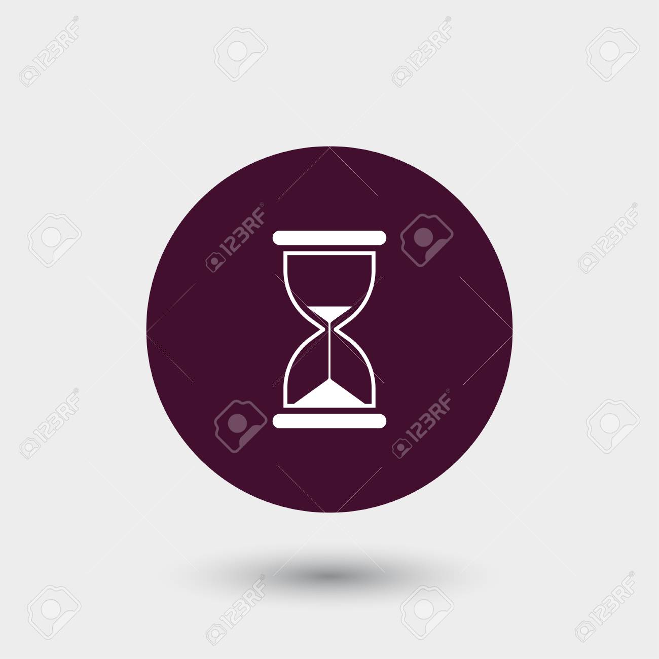 砂時計のアイコン シンプルな砂時計サイン ベクトル イラストのイラスト素材 ベクタ Image