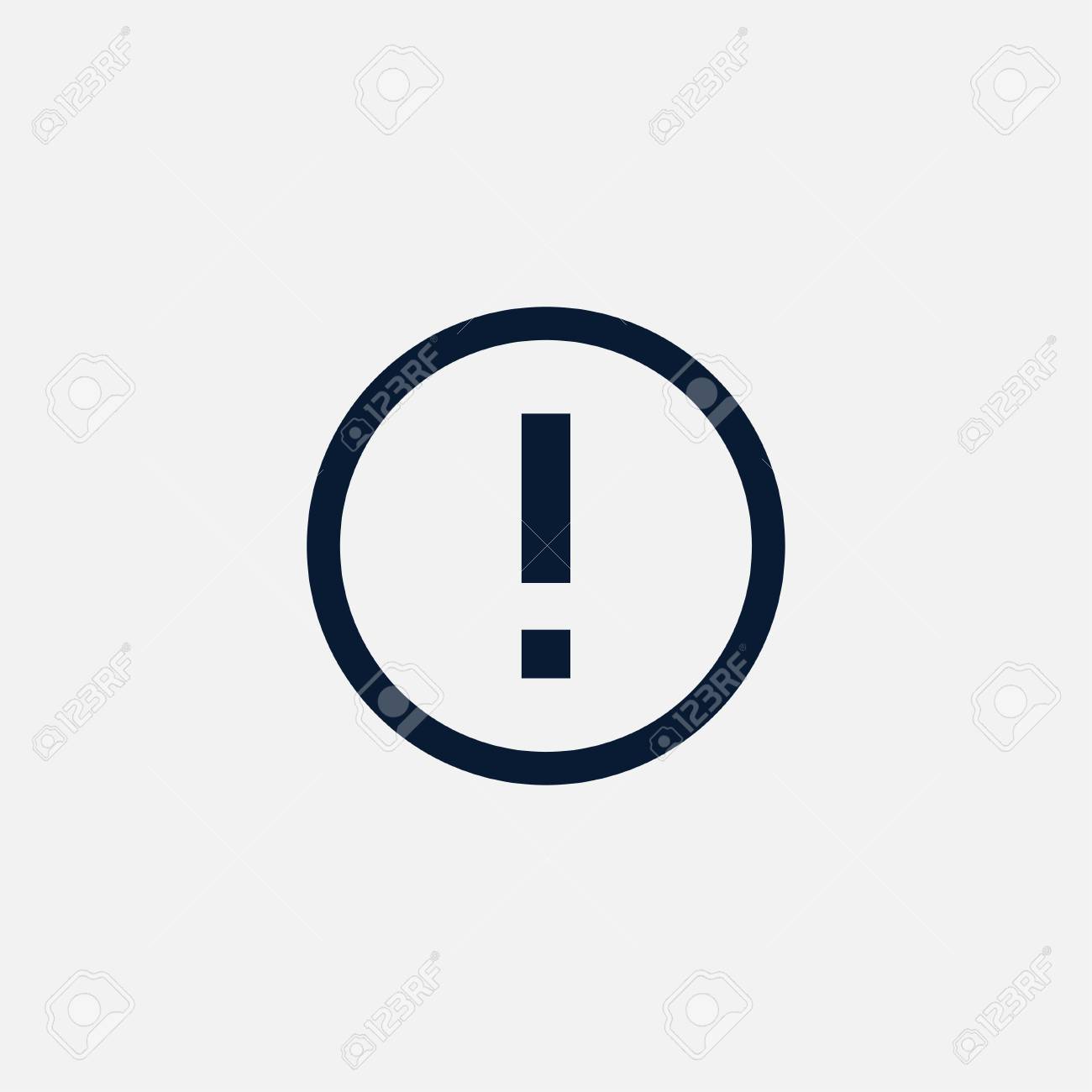 警告アイコンの簡単な注意サイン ベクトル危険マーク イラストの