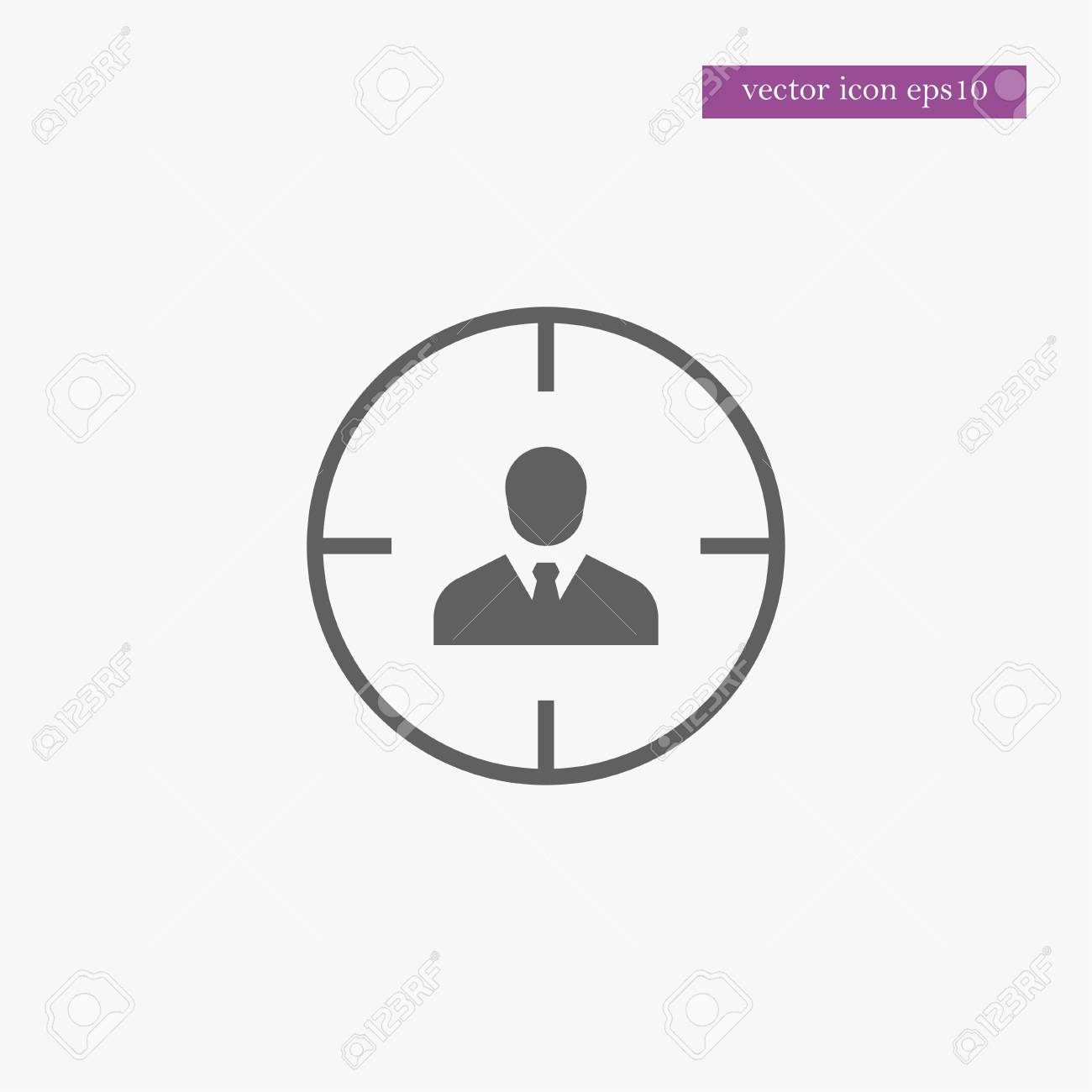 人材アイコン シンプルなベクター イラストのイラスト素材 ベクタ Image