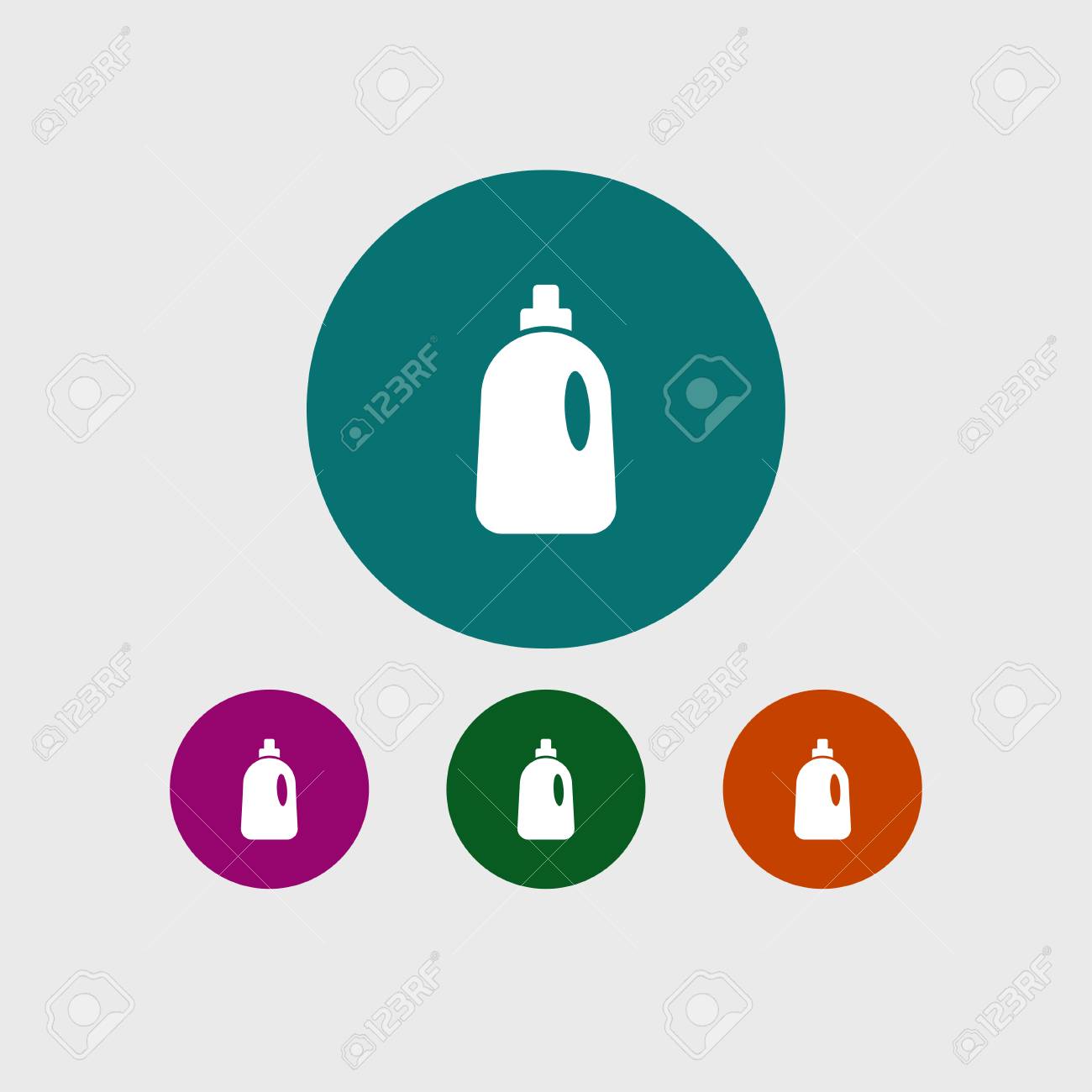 洗浄ボトル アイコン シンプル家事符号ベクトル イラストのイラスト素材 ベクタ Image