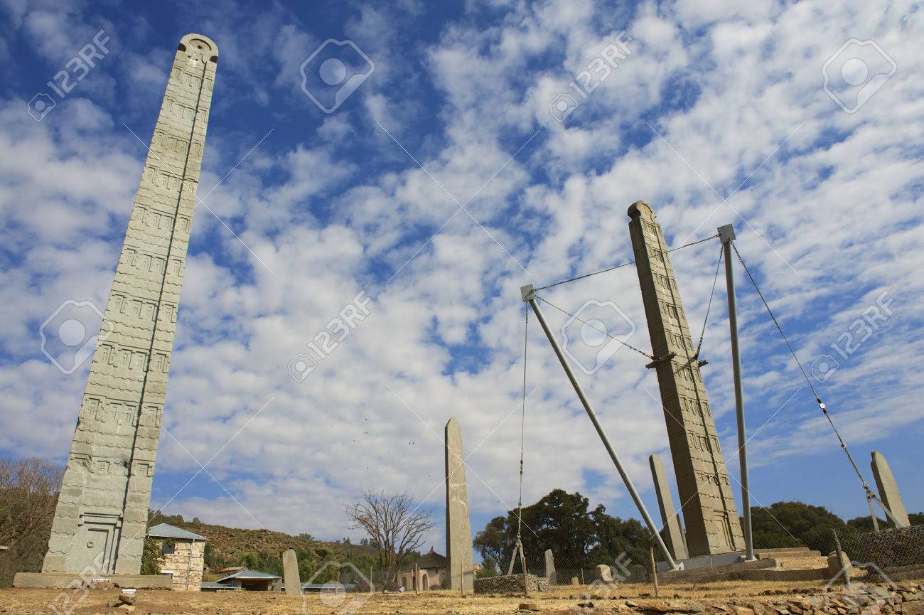 アクスム、エチオピアのオブリスク (Aksum Ethiopia)