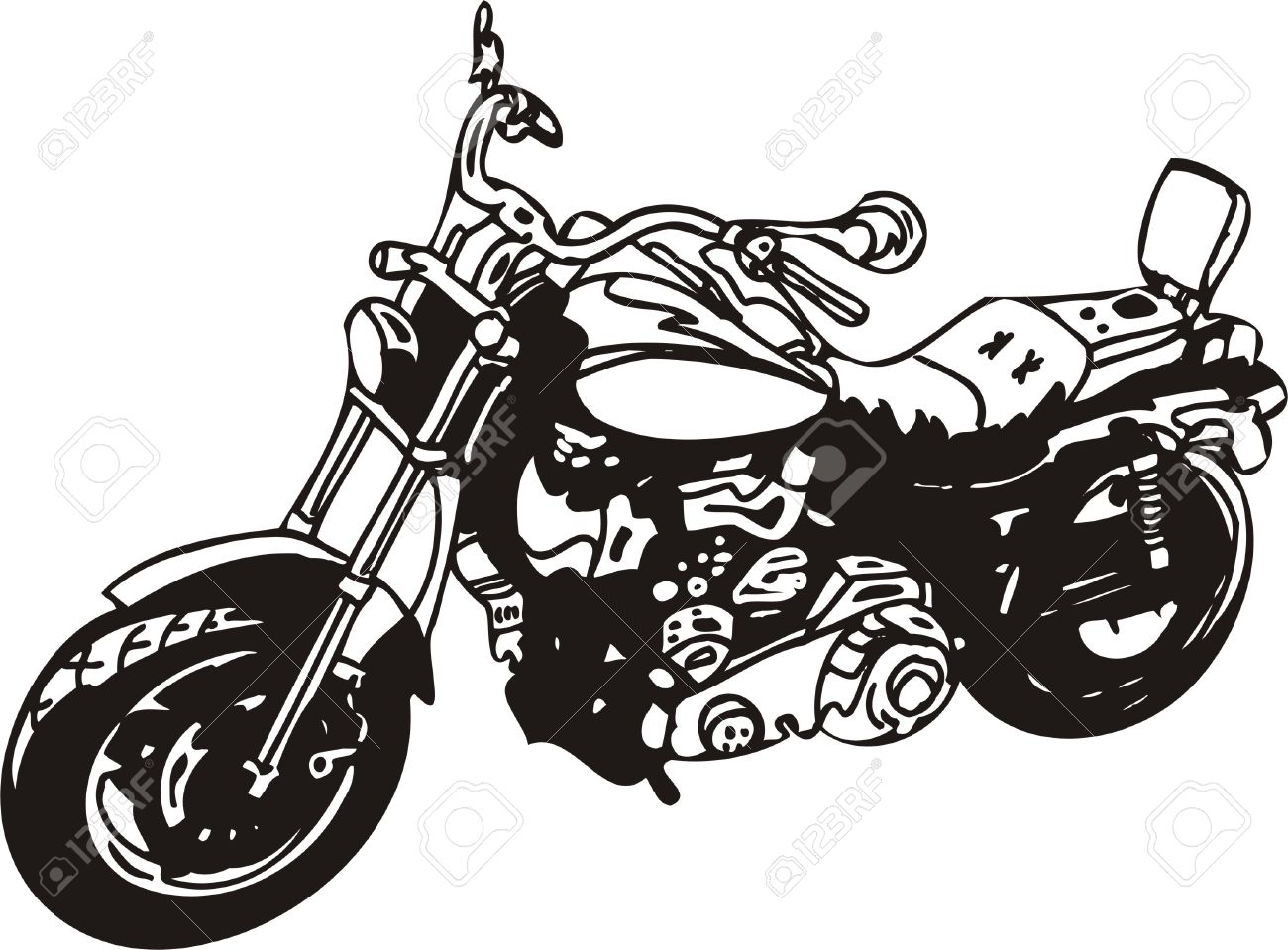 ハーレー ベクトル イラスト のイラスト素材 ベクタ Image