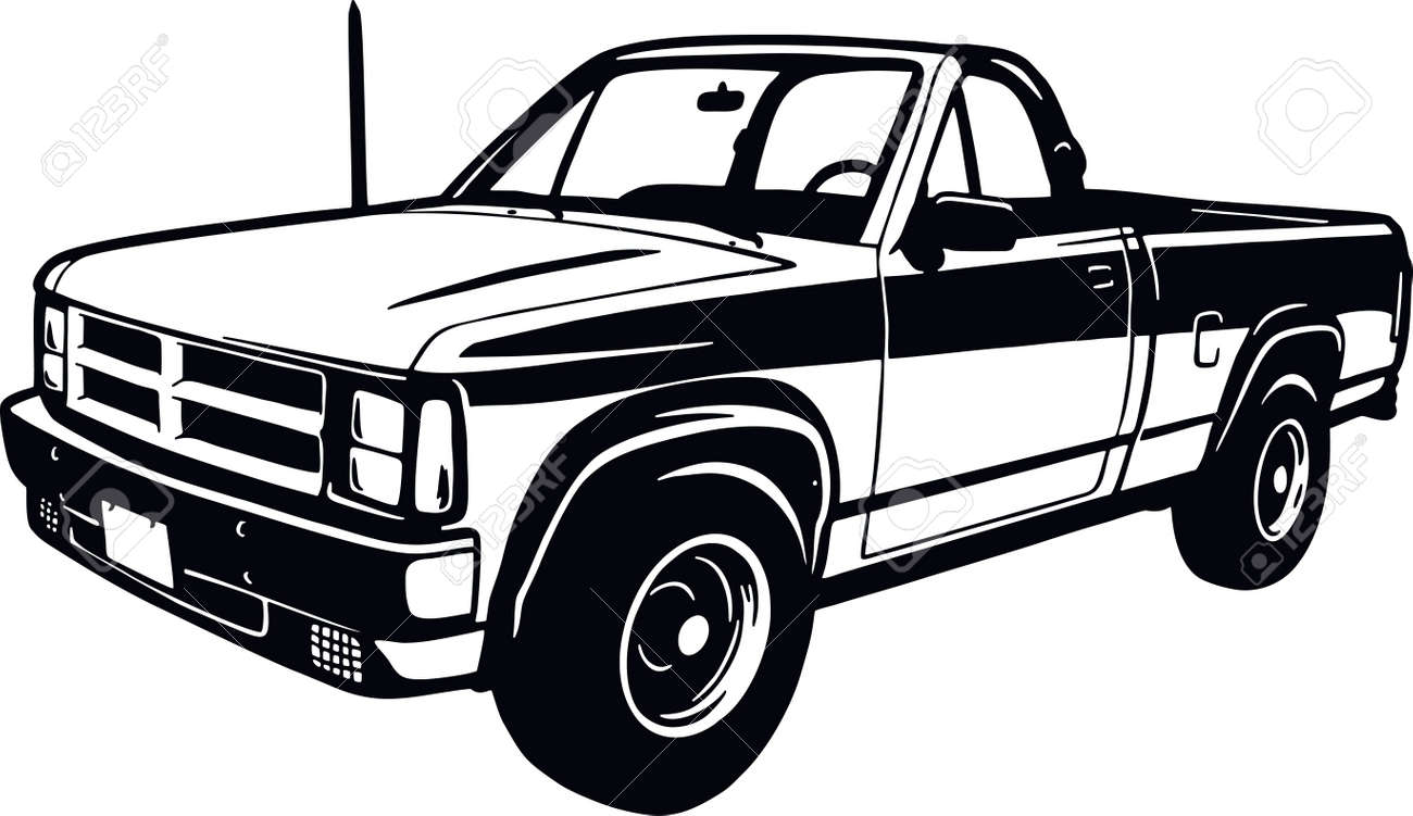 Classic Truck, Muscle Car, Classic Car, Stencil, Silhouette, Vector Clip Art  - Truck 4x4 Off Road - Offroad Car For Tshirt And Emblem Royalty Free SVG,  Cliparts, Vectors, and Stock Illustration. Image 181280745., image size:1300x751
