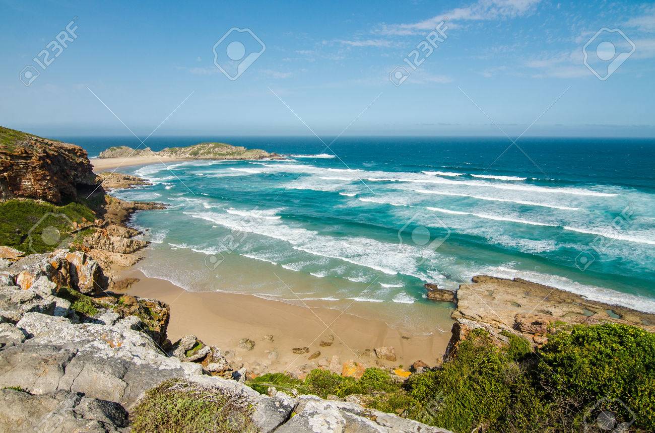 robberg nature reserve landscape paradise beach and indian ocean nature ocean waves
