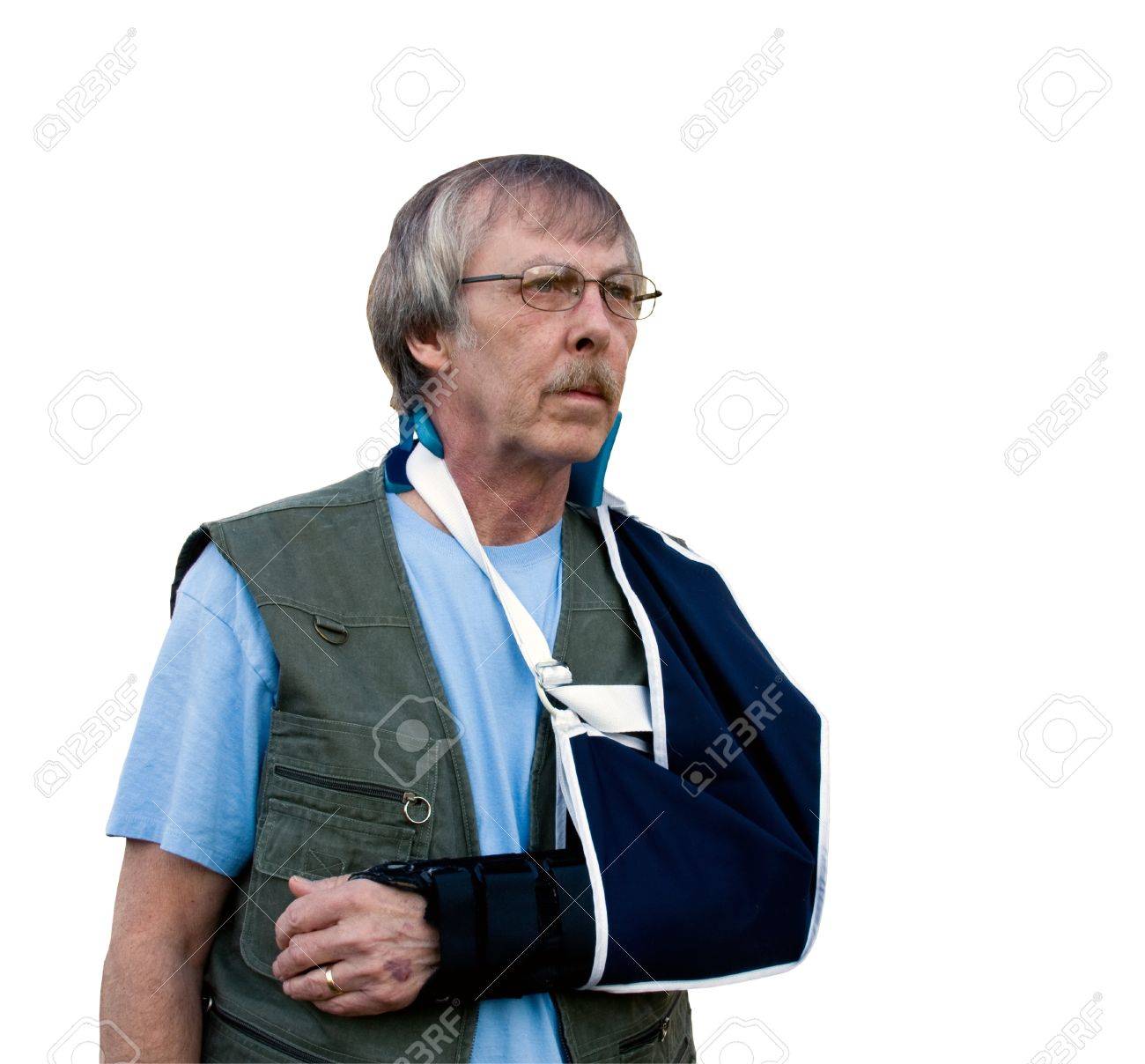 man in sling