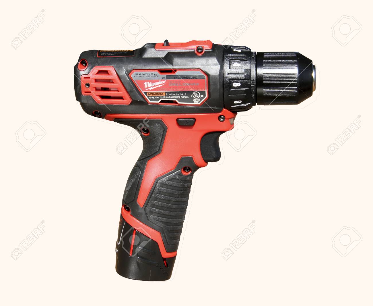 Spencer, Wisconsin, Septiembre 27, 2015 Milwaukee Taladro Inalámbrico Milwaukee Electric Company Herramienta Se Basa En América Fue Fundada En 1924 Retratos, Imágenes Y Fotografía De Archivo Libres Derecho. Image 46843652.