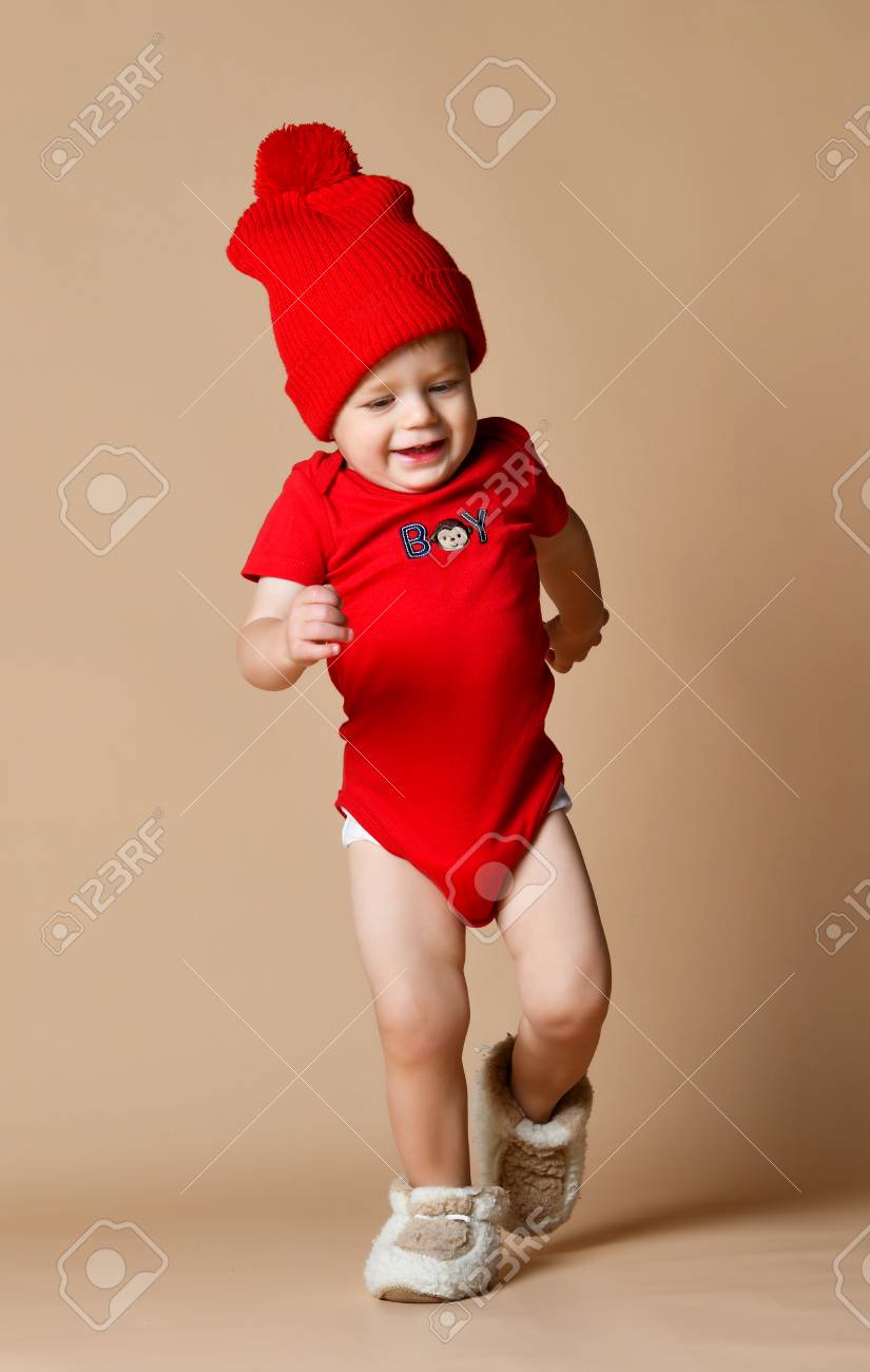 Red cap for baby boy Clearance